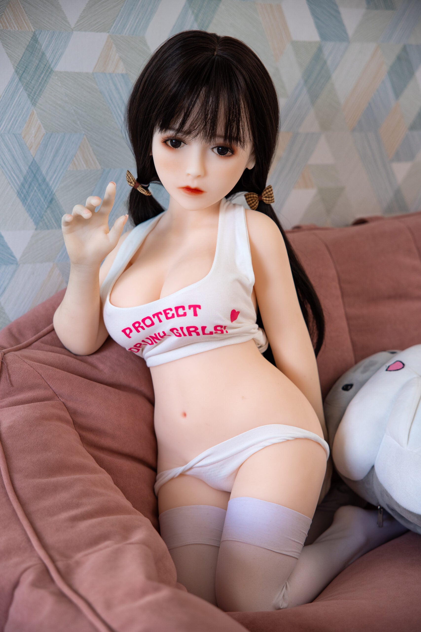 XiaoHua - Mini muñeca sexual asiática de pelo largo